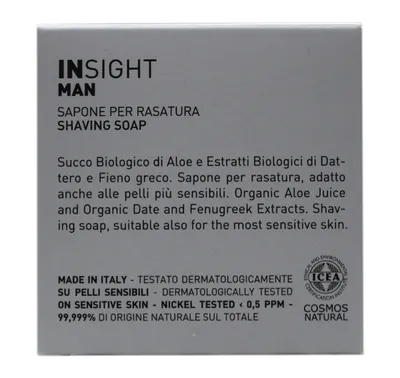 Insight Man, Sapone per Rastura [Shaving Soap] (Mydło do golenia)