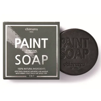 Chireureu Seoul Paint Soap Charcoal (Mydło w kste 3 w 1 `Węgiel bambusowy`)