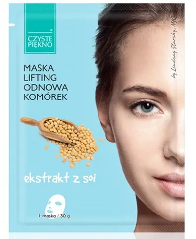 Czyste Piękno Maska w płacie `Lifting, odnowa komórek - ekstrakt z soi`