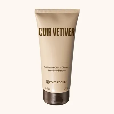 Yves Rocher Cuir Vetiver, Gel Douche Corps & Cheveux (Szampon-żel pod prysznic)