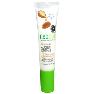 Neobio Natural Cosmetics Age Aktiv, Straffende Augencreme (Krem pod oczy z olejkiem arganowym i kwasem hialuronowym)