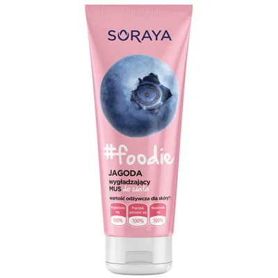 Soraya # Foodie, Mus wygładzający do ciała `Jagoda `