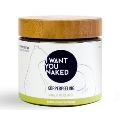 I Want You Naked Korperpeeling Minze & Avocado Oil (Peeling do ciała `Mięta i olej awokado`)
