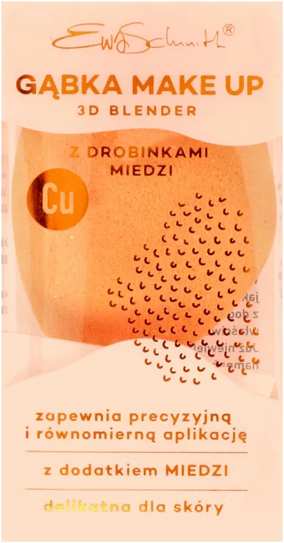 Ewa Schmitt Gąbka Make up 3D Bleder z drobinkami miedzi