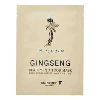 SkinFood Beauty in a Food, Ginseng Mask Sheet (Maska w płachcie z wyciągiem z żeń-szenia)