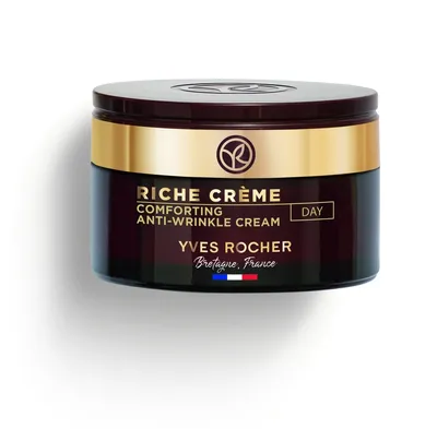 Yves Rocher Riche Creme, Comforting Anti - Wrinkle Day Cream (Przeciwzmarszczkowy krem regenerujący na dzień)