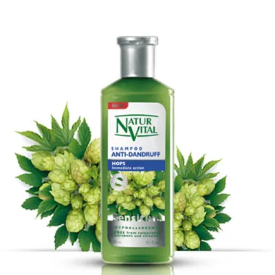 NaturVital Sensitive, Shampoo Anti - Dandruff (Szampon przeciwłupieżowy z chmielem)