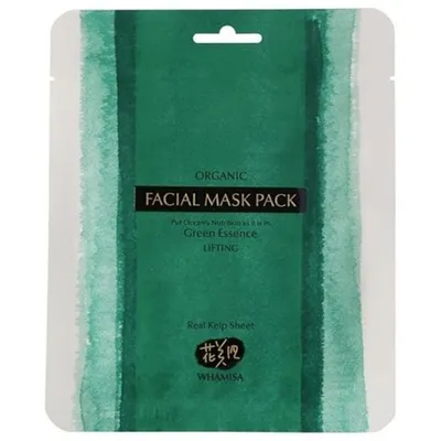 Whamisa Organic Sea Kelp, Facial Sheet Mask (Maseczka do twarzy w płachcie)