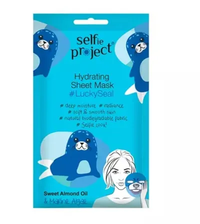 Selfie Project Lucky Seal, Hydrating Sheet Mask (Nawilżająca maska na tkaninie (nowa wersja))