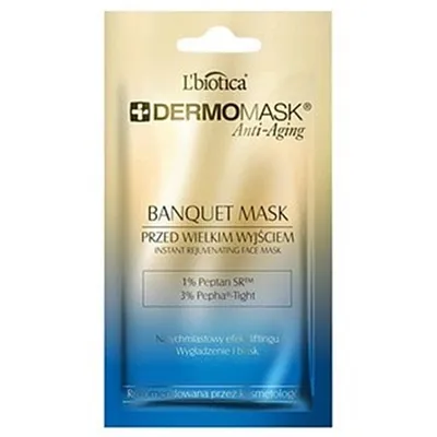 L'biotica Dermomask Anti-Aging Baquet Mask (Maska przed wielkim wyjściem)