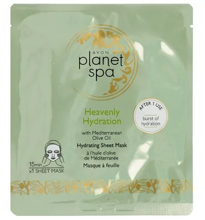 Avon Planet Spa, Heavenly Hydration Hydrating Sheet Mask (Nawilżająca błyskawiczna maseczka w płachcie)