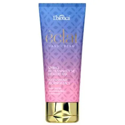 L'biotica Eclat Hand Cream, Szybko wchłąniający się krem do rąk intensywnie regenerujący