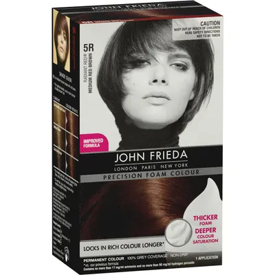 John Frieda Precision Foam Colour (Farba do włosów w piance - odcienie czerwieni)