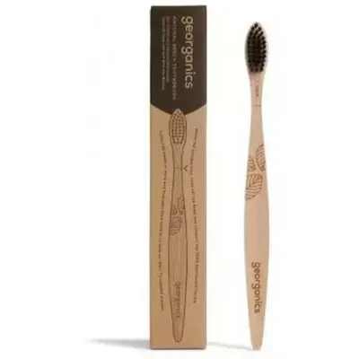 Georganics Natural Beech Toothbrush (Szczoteczka do zębów z drzewa bukowego włosie miękkie)