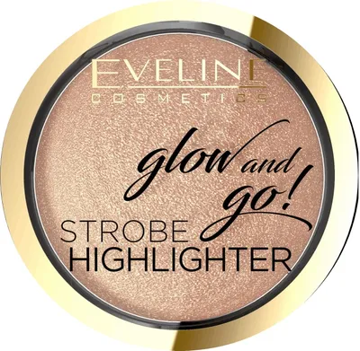 Eveline Cosmetics Glow and Go!, Strobe Highlighter (Wypiekany rozświetlacz do twarzy)
