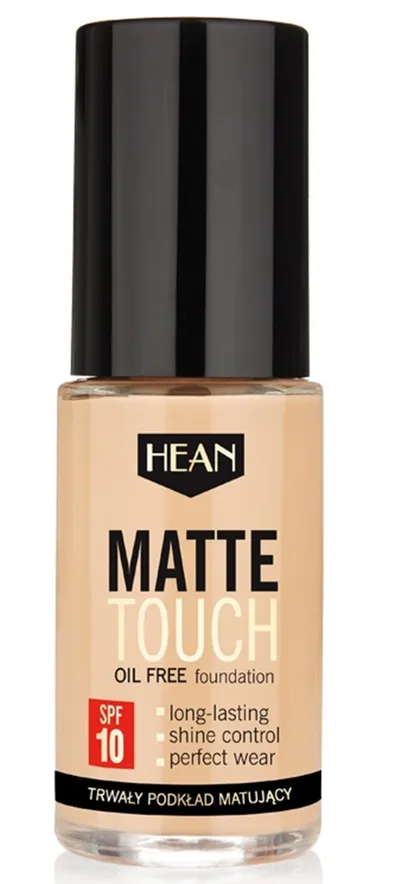 Hean Matte Tocuh Oil Free Foundation SPF 10 (Długotrwały podkład matujący (nowa wersja))