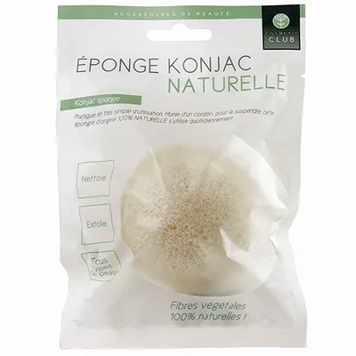 Cosmetic Club Eponge Konjac Naturelle (Gąbka Konjac do mycia twarzy)