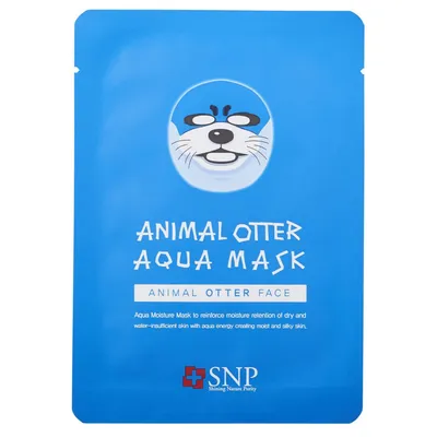 SNP Animal, Otter Aqua Mask (Nawilżająca maseczka w płachcie `Wydra`)