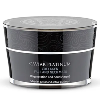 Natura Siberica Caviar Platinum, Collagen Face And Neck Mask (Kolagenowa maska do twarzy i szyi)