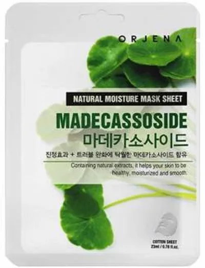 Orjena Natural Moisture Mask Sheet Madecassoside (Łagodząca maseczka w płachcie z madekasozydem)