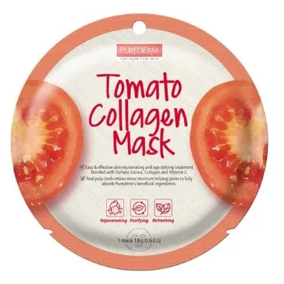 Purederm Tomato Collagen Mask (Maska kolagenowa z pomidorem)