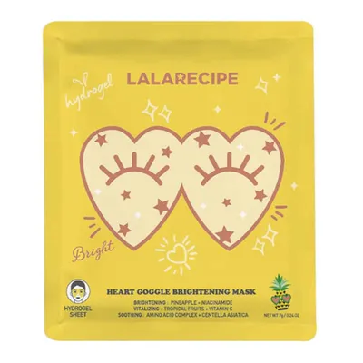 Lalarecipe Heart Goggle Brightening Mask (Rozświetlająca maska na okolice oczu)