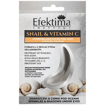 Efektima Snail & Vitamin C, Hydrożelowe płatki pod oczy
