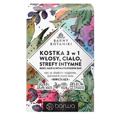 Barwa Barwy Botaniki, Nawilżająca kostka 3 w 1 - Włosy, ciało, strefy intymne