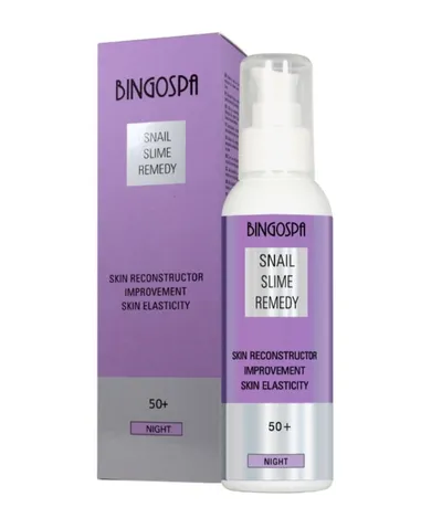 BingoSpa Snail Slime Remedy, Skin Reconstructor (Krem na noc 50+ ze śluzem ślimaka)