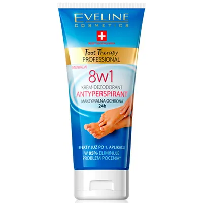 Eveline Cosmetics Foot Therapy Professional, Krem - dezodorant antyperspirant 8w1