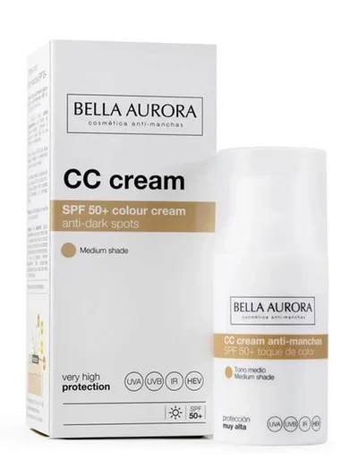 Bella Aurora Anti-Dark Spots CC Cream SPF50+ (Krem koloryzujący przeciw przebarwieniom)