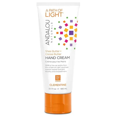 Andalou Naturals A Path of Light, Shea Butter + Cocoa Butter Hand Cream (Krem do rąk z masłem shea i kakaowym)