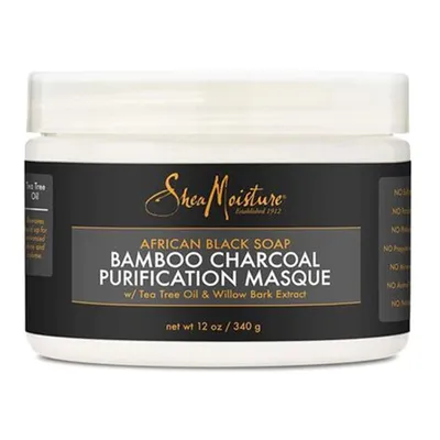 Shea Moisture African Black Soap Bamboo Charcoal, Purification Masque (Maseczka oczyszczająca z węglem bambusowym i czarnym mydłem)