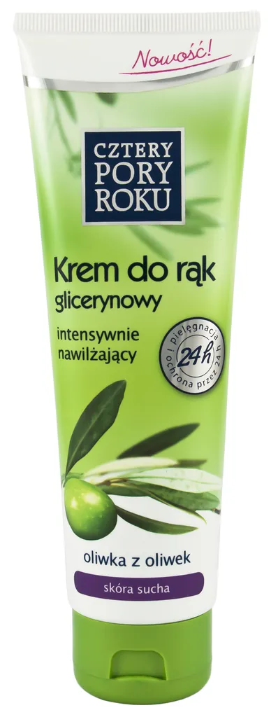 Cztery Pory Roku Krem do rąk glicerynowy intensywnie nawilżający  z oliwką z oliwek