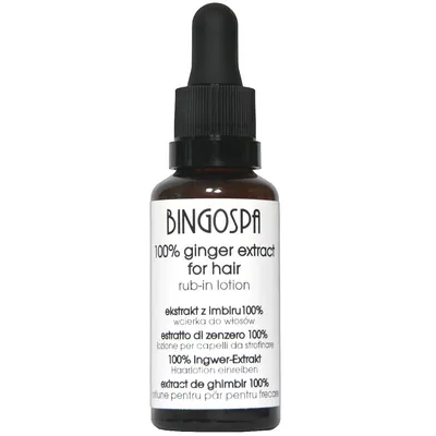 BingoSpa 100% Ginger Extract for Hair Rub-in Lotion (Wcierka do włosów  `Ekstrakt z imbiru`)