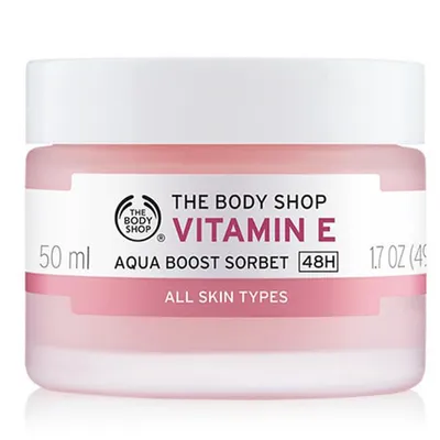 The Body Shop Vitamin E, Aqua Boost Sorbet (Nawilżający sorbet do twarzy z witaminą E)
