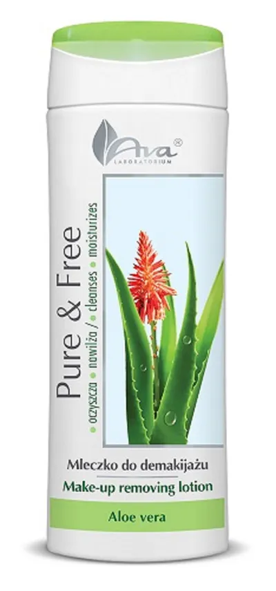 Laboratorium Kosmetyczne AVA Pure & Free, Make - Up Removing Lotion Aloe Vera (Mleczko do demakijażu)