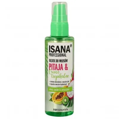 Isana Professional, Olejek do włosów  bez silikonów `Pitaja i owoce tropikalne` (nowa wersja)