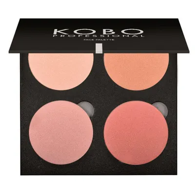 Kobo Professional MIneral Series, Face Palette Contouring (Paleta 4 pudrów prasowanych do konturowania twarzy)