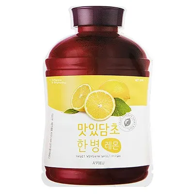 A'pieu Fruit Vinegar Sheet Mask Lemon (Maska w płacie `Rozświetlenie`)