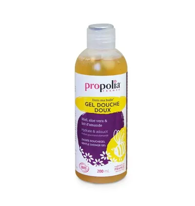 Beeyes Propolia, Dans Ma Bulle Gel Douche Doux (Hipoalergiczny żel pod prysznic z miodem, aloesem i mlekiem migdałowym)