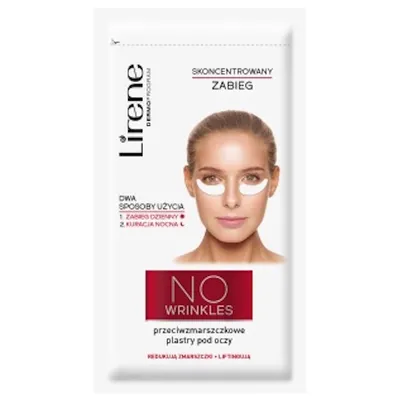 Lirene Dermoprogram No Wrinkles, Przeciwzmarszczkowe plastry pod oczy
