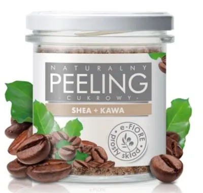 e-Fiore Naturalny peeling cukrowy `Shea + kawa`