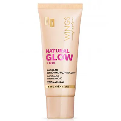 AA Wings of Color Natural Glow + Q10 Foundation (Podkład wyrównujący koloryt cery)