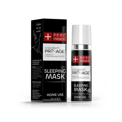 Peel Mission Coloderm Pro-age Sleeping Mask (Maska z colostrum `Naprawa i stymulacja dla każdej cery`)