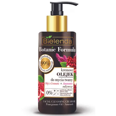 Bielenda Botanic Formula, Kremowy olejek do mycia twarzy `Olej z granatu + amarantus`