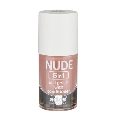 Ados Nude 6 in 1, Nail Polish with Conditioner (Lakier do paznokci)