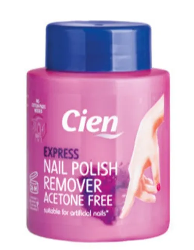 Cien Express Nail Polish Remover Acetone Free (Zmywacz do paznokci bez acetonu)