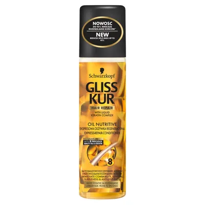 Schwarzkopf Gliss Kur Oil Nutritive, Ekspresowa odżywka regeneracyjna (nowa wersja)