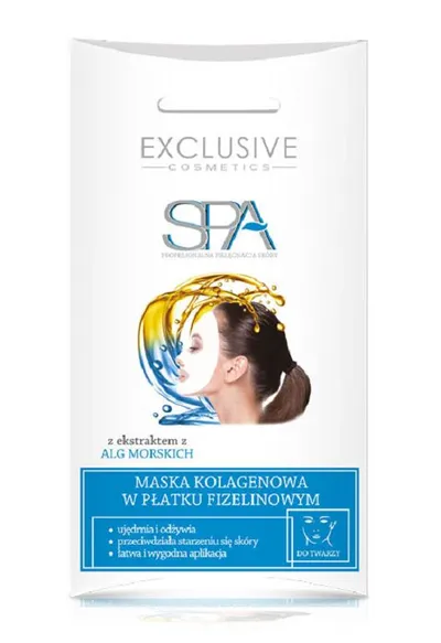 Exclusive Cosmetics Spa, Maska kolagenowa w płatku fizelinowym
